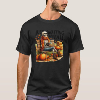 Camiseta Esperando A La Caída Del Skeleton Café Latte Fall 