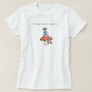 Camiseta Esperando a mi Príncipe Esqueleto