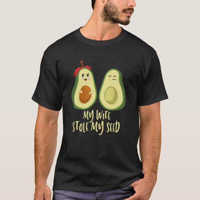 Camiseta Esperando a papá embarazada Keto Aguacate (Anverso)