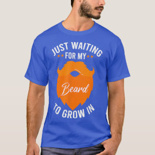 Camiseta Esperando a que mi barba crezca en chicos gracioso