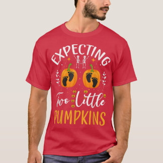 Camiseta Esperando dos pequeñas calabazas de Halloween Emba