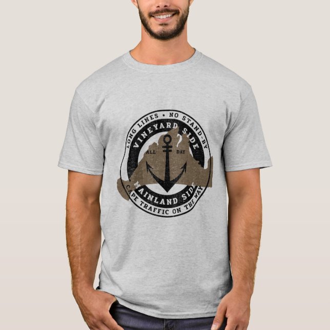 Camiseta Esperando el barco Martha's Vineyard Tee (Anverso)