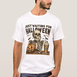 Camiseta Esperando El Divertido Escrótono De Halloween