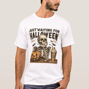 Camiseta Esperando El Divertido Escrótono De Halloween
