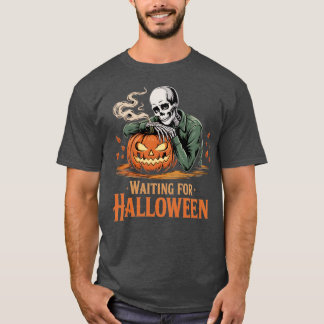 Camiseta Esperando Halloween