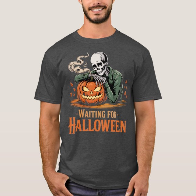 Camiseta Esperando Halloween (Anverso)