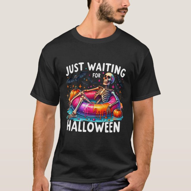 Camiseta Esperando Halloween 1 (Anverso)