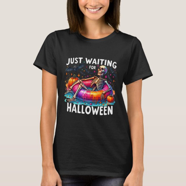Camiseta Esperando Halloween 1 (Anverso)