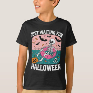 Camiseta Esperando Halloween El Humor Sarcástico Gracioso H