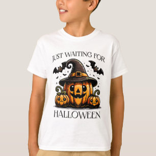 Camiseta Esperando La Calabaza De Verano De Halloween