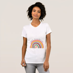 Camiseta Esperando un embarazo de la niña arcoiris