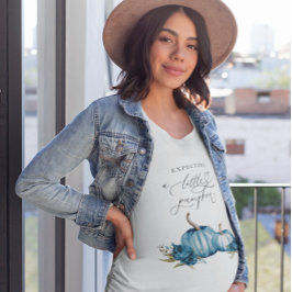 Camiseta Esperando Un Pequeño Niño De Calabaza