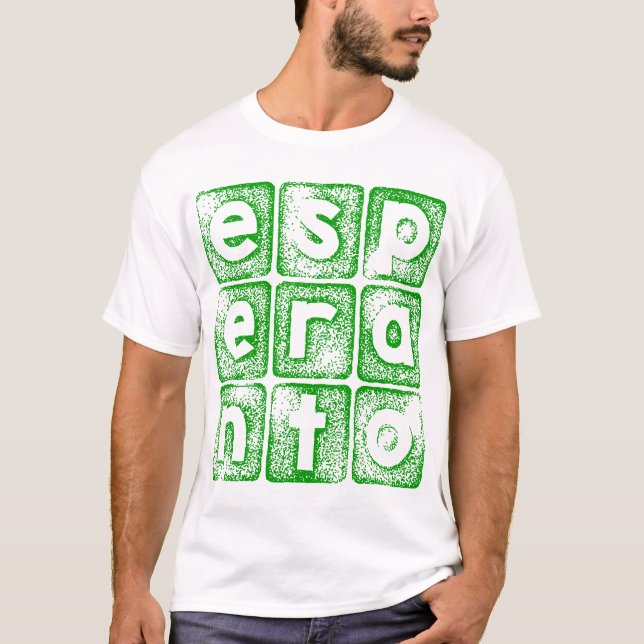 Camiseta Esperanta t-ĉemizo -- Esperanto t-shirt (Anverso)