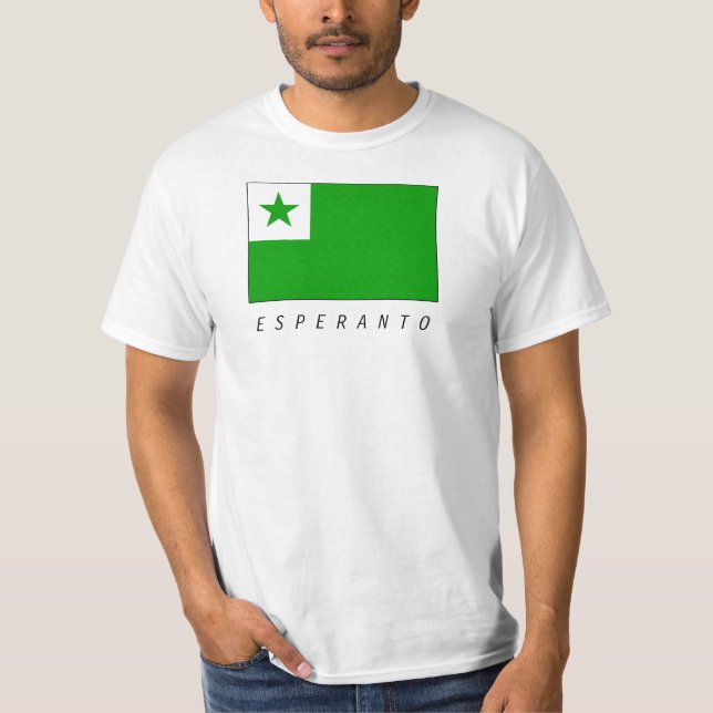 Camiseta Esperanto bandera (Anverso)