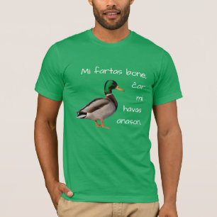 Camiseta Esperanto: Hueso de los fartas del MI, MI ĉar