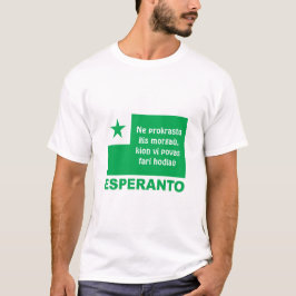 Camiseta Esperanto / "Ne prokrastu・morgamejor...",