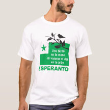 Esperanto / "Unu birdo en la mano pli valoras...",