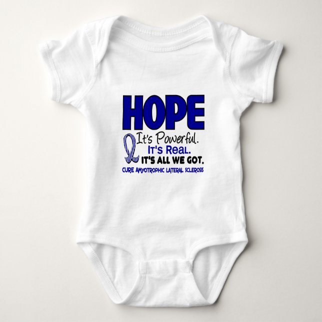 Camiseta ESPERANZA 1 del ALS Lou Gehrig's Disease (Anverso)