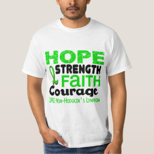 Camiseta ESPERANZA 3 de la verde lima del linfoma