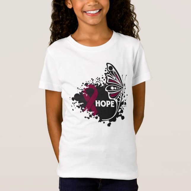 Camiseta Esperanza Amiloidosis Mariposa (Anverso)