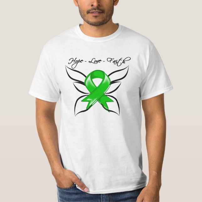 Camiseta Esperanza Amor Fe Mariposa - Parálisis cerebral (Anverso)