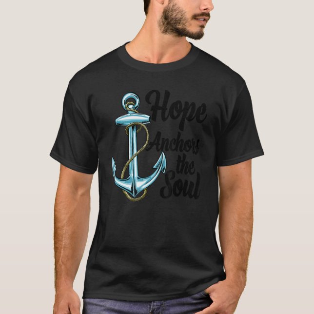 Camiseta Esperanza Ancla El Cruceros De Anclaje De La Barco (Anverso)