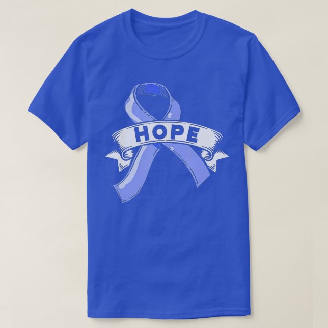 Camiseta Esperanza Cinta Azul Prevención del Abuso Infantil (Diseño del anverso)