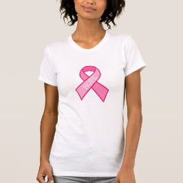 Camiseta Esperanza, cinta rosada para la toma de conciencia