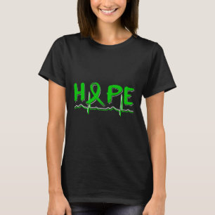 Camiseta Esperanza Cinta Verde Conciencia sobre la enfermed