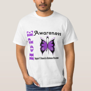 Camiseta Esperanza Conciencia Mariposa Violencia Doméstica