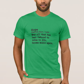 Camiseta Esperanza: Cuello de la Tripulación Fundida