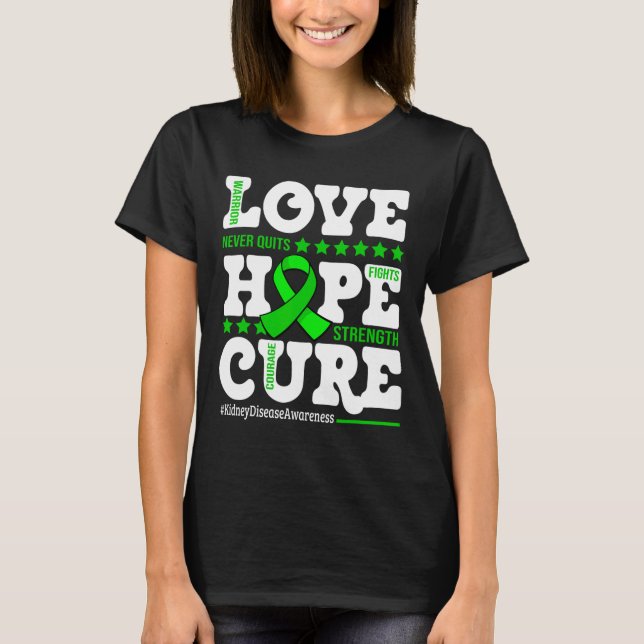 Camiseta Esperanza Cure Warrior Apoyo a la Concienciación s (Anverso)