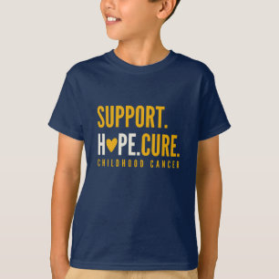 Camiseta esperanza de apoyo al cáncer infantil cura a los n