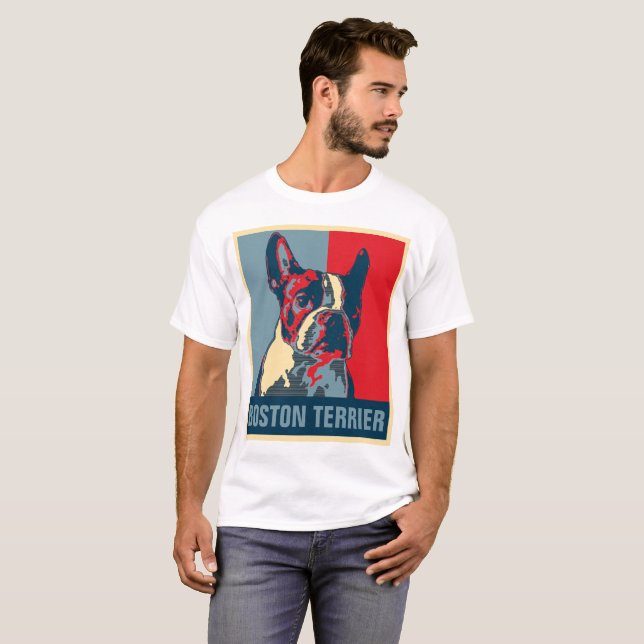 Camiseta Esperanza de Boston Terrier inspirada (Anverso completo)