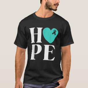 Camiseta Esperanza de Cinta Verde azulada por la Conciencia