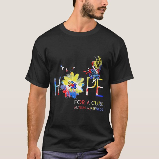 Camiseta Esperanza De Cure Autistic Awarenes Regalos De Cin (Anverso)