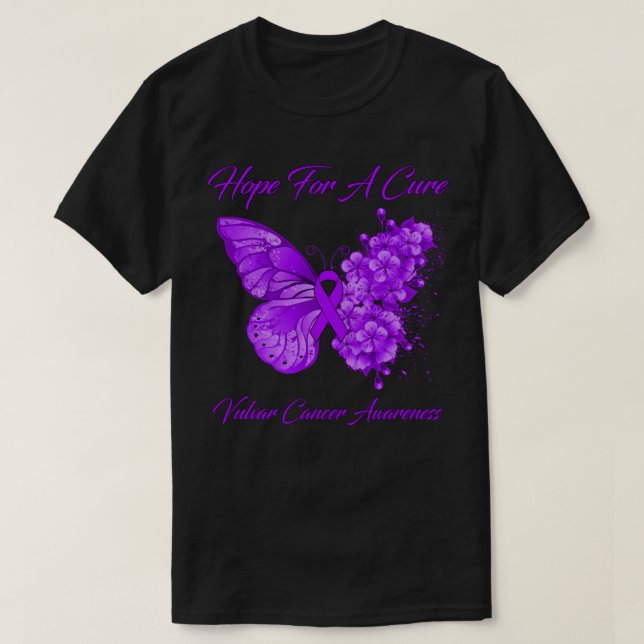 Camiseta Esperanza De La Mariposa Para Una Concienciación S (Diseño del anverso)