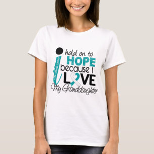 Camiseta Esperanza de mi cáncer de cuello del útero de la