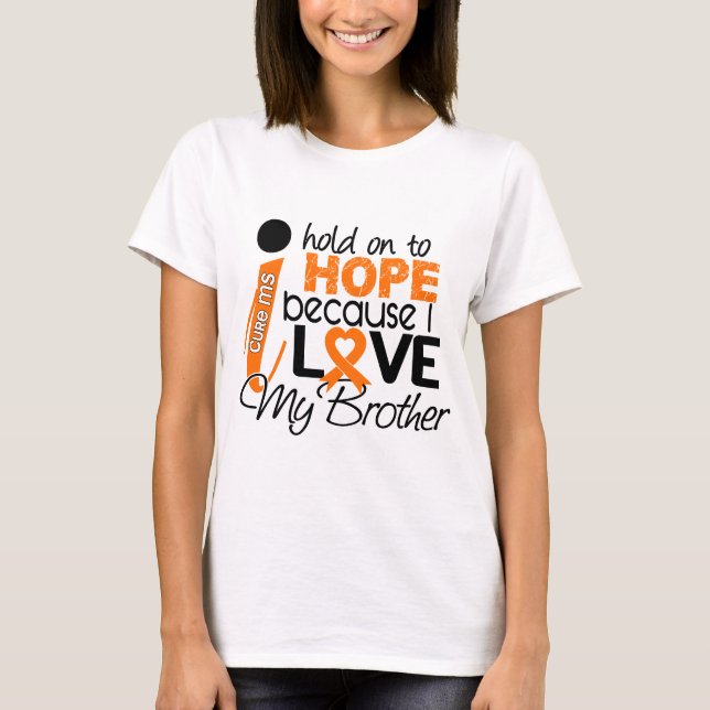 Camiseta Esperanza de mi esclerosis múltiple del ms de (Anverso)