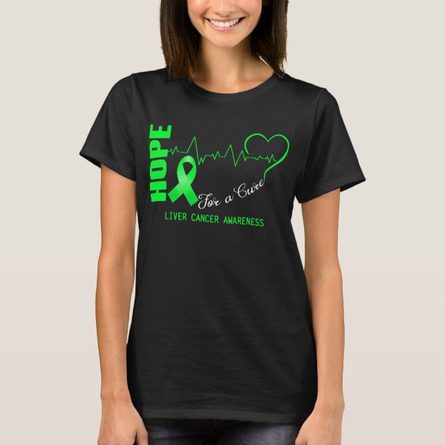 Camiseta Esperanza De Una Concienciación Sobre El Cáncer He (Anverso)