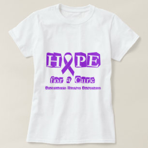 Camiseta Esperanza de una enfermedad púrpura de Alzheimers