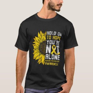 Camiseta Esperanza del girasol Prevención del suicidio Amar