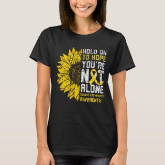 Camiseta Esperanza del girasol Prevención del suicidio Amar