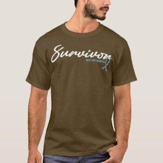 Camiseta Esperanza del Purpurina Ribbon de la Superviviente