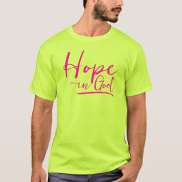 Camiseta Esperanza en Dios Diversión Neon Cita Cristiana Am