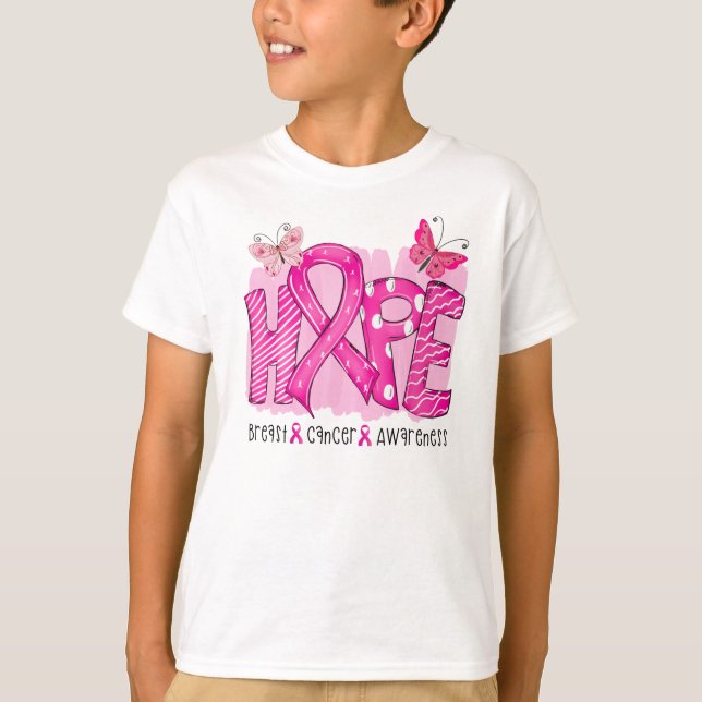 Camiseta Esperanza en el cáncer de mama, aumento de la conc (Anverso)