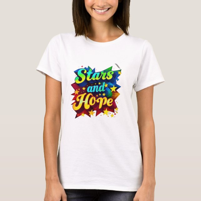 Camiseta "Esperanza entre estrellas" (Anverso)