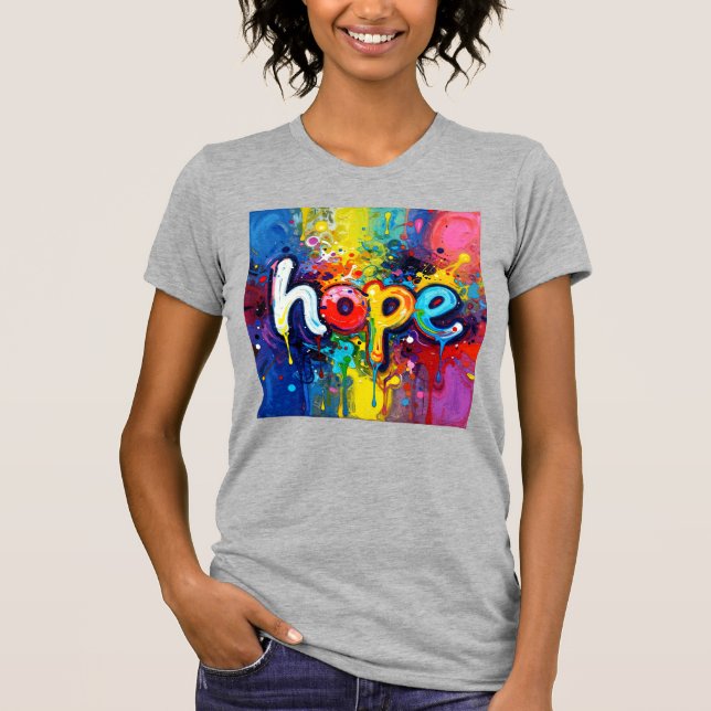 Camiseta Esperanza Estilo Grafiti Abstracto 104 (Anverso)