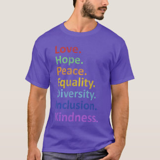 Camiseta Esperanza Igualdad Diversidad Derechos Humanos Fem