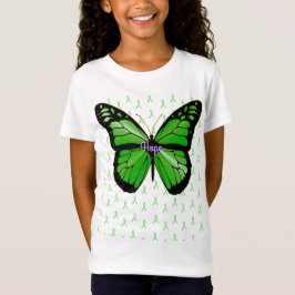 Camiseta Esperanza Mariposa Verde Lima Conciencia de la Enf